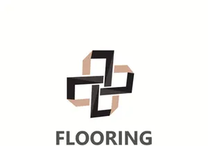 Flooring Logo design, custom Layer Vector elegant business store building