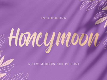 Honeymoon - Handwritten Font preview picture