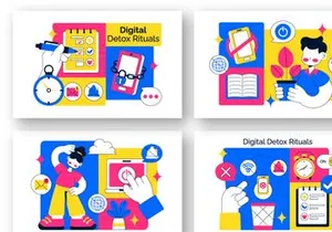 10 Digital Detox Rituals Illustration
