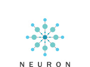 Neuron logo or nerve cell logo design,molecule logo illustration template icon with vector concept