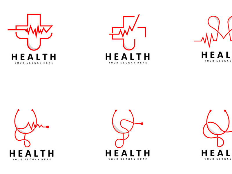 Health Logo Health Care Line Design