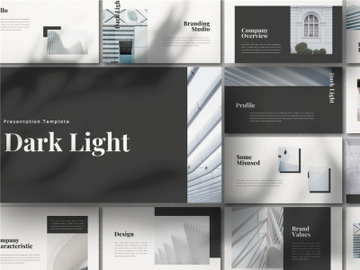 Dark Light Keynote Template preview picture