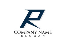 R Logo and symbol vector icon