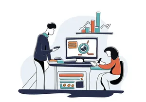 Academic Business 10 Flat Illustration