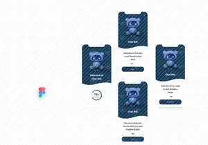 Chat Bot App Onboarding Screens