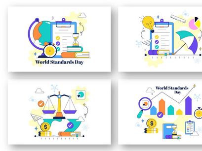 10 World Standards Day Illustration