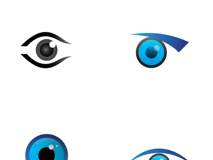Eye logo with modern concept.