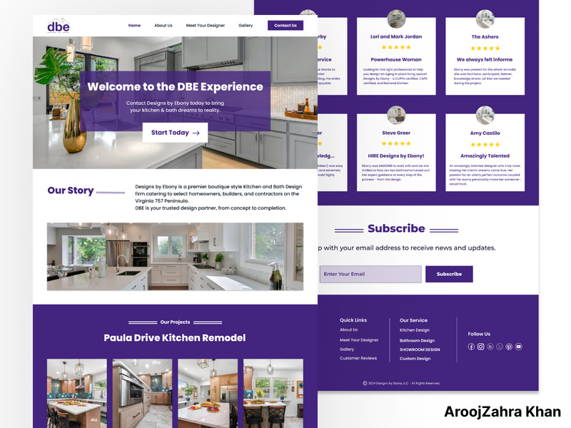 Home Remodeling Website Design