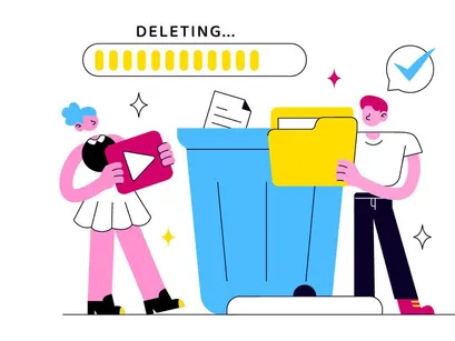 10 Delete File Vector Illustration