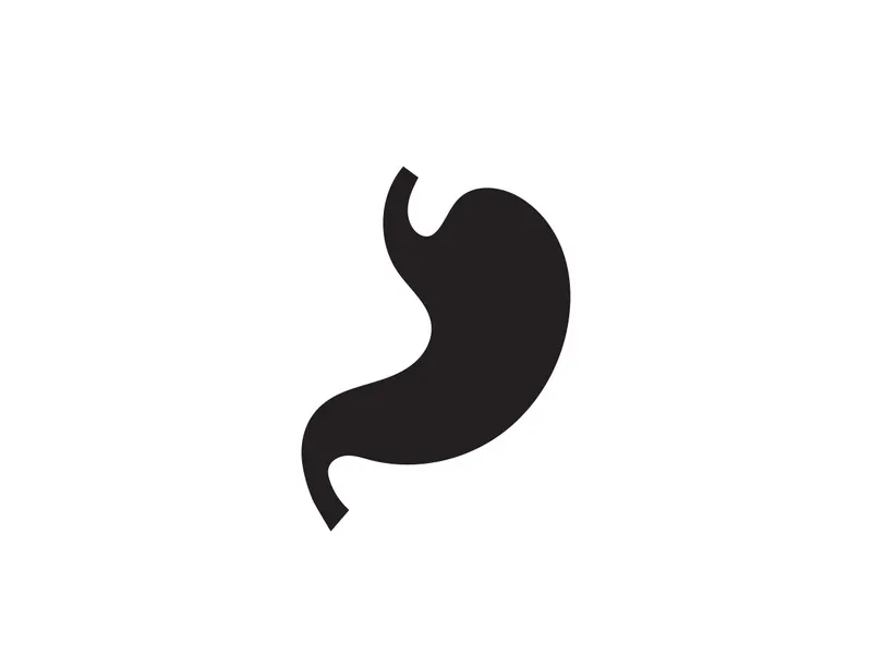 Stomach care icon logo designs illustration