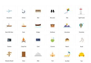 Travel Color Icons
