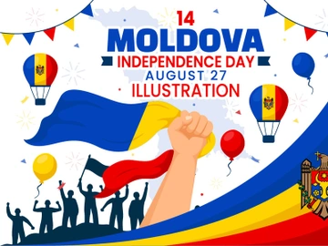 14 Moldova Independence Day Illustration preview picture