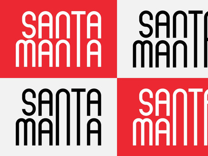 Santa Manta - Slim Display Font