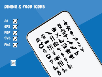 Dining & Food Icon Set preview picture