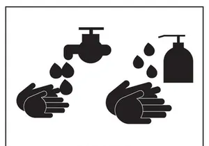 Covid-19 Prevention - Hand Wash Notice Vectors