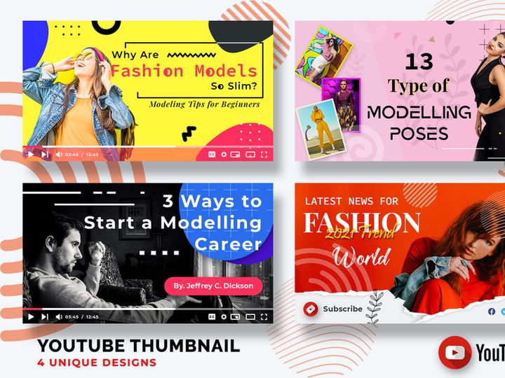 Fashion YouTube Thumbnails