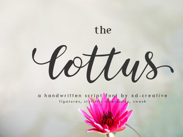 The Lottus | Free Font preview picture
