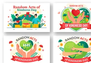 12 Random Acts of Kindness Illustration