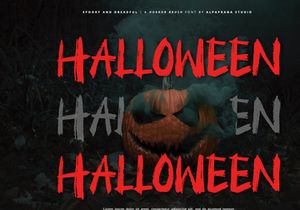 Spooky And Dreadful - Brush Font