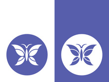 Butterfly logo icon vector design illustration