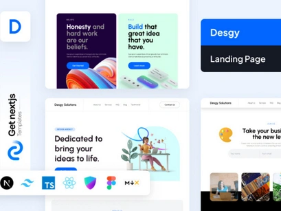 Desgy Nextjs Free Landing Page Template