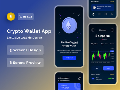 Crypto Wallet App Design