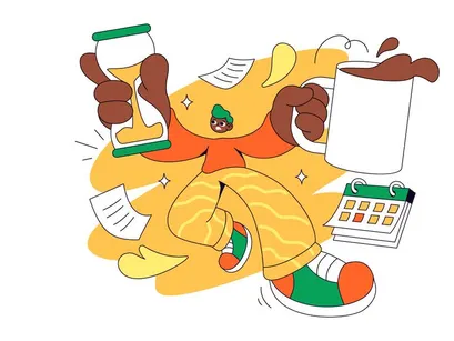 4 Deadline Vector Illustration