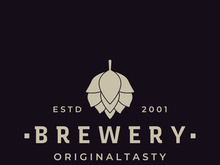 Premium quality vintage craft beer logo template. For badges, emblems, beer companies, bars, taverns.