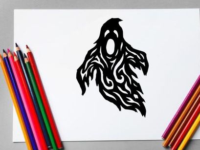 Desain tato elang hitam bergaya suku pedalaman untuk seni tubuh dan penggemar tinta