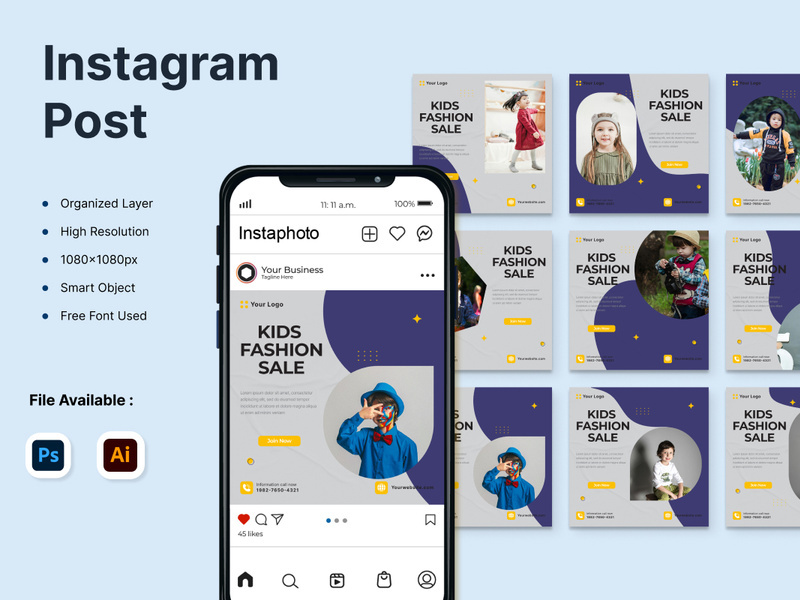General Kids Instagram Post Templates