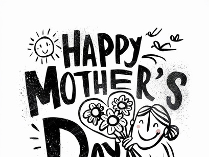 Happy Mother Day Vector Illustration