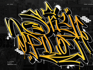 Skypilot | Layered Graffiti Font preview picture