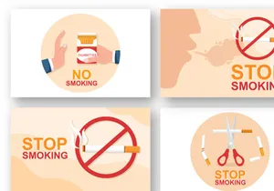 13 Stop Smoking or No Cigarettes Illustration