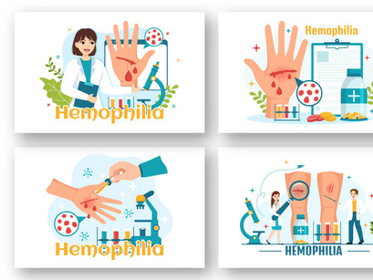13 Hemophilia Disease Illustration