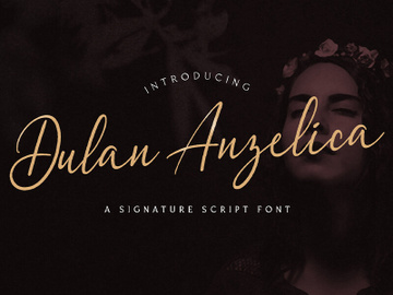 Dulan Anzelica - Signature Script Font preview picture