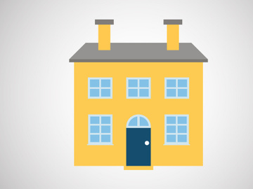 House or home design template vector illustration. Logo for real estate business or company preview picture