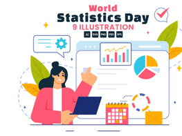 9 National Statistics Day illustration preview picture