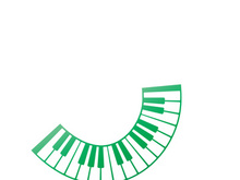 Keyboard piano vector Musical instrument illustration design template