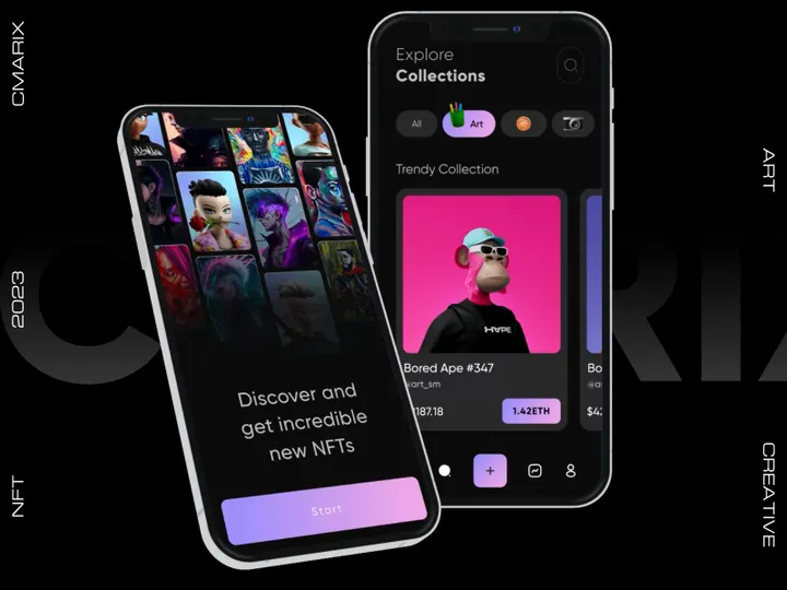 NFT Mobile App Animation Design