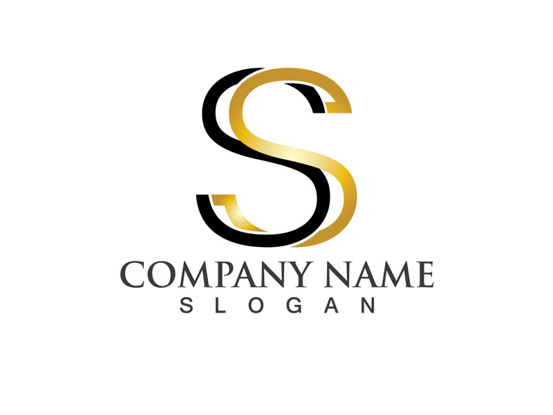 Business corporate letter S logo design vector.