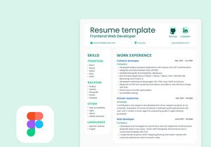 Resume Figma template