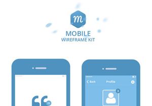 Mobile wireframe kit