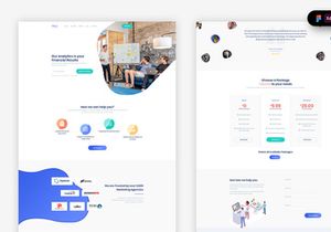 Analytics Landing Page Template