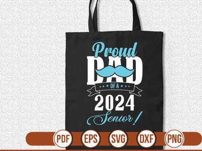 proud dad of a 2024 senior! t shirt Design