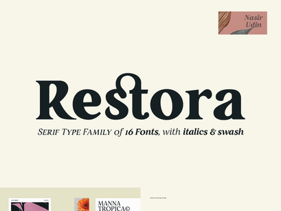 Restora - Free Serif Font