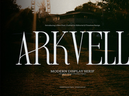 Arkvell | Modern Display Serif preview picture