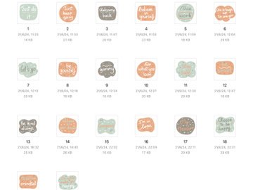 Short quote sticker icon 20 svg icons preview picture