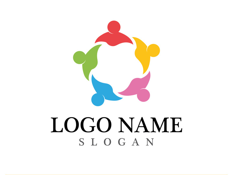 Community logo and symbol vector icon template