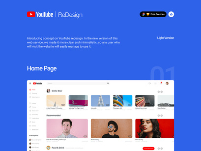YouTube Redesign Concept
