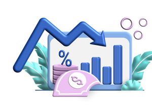 Inflation Business 3d flat Illustration for business finance
